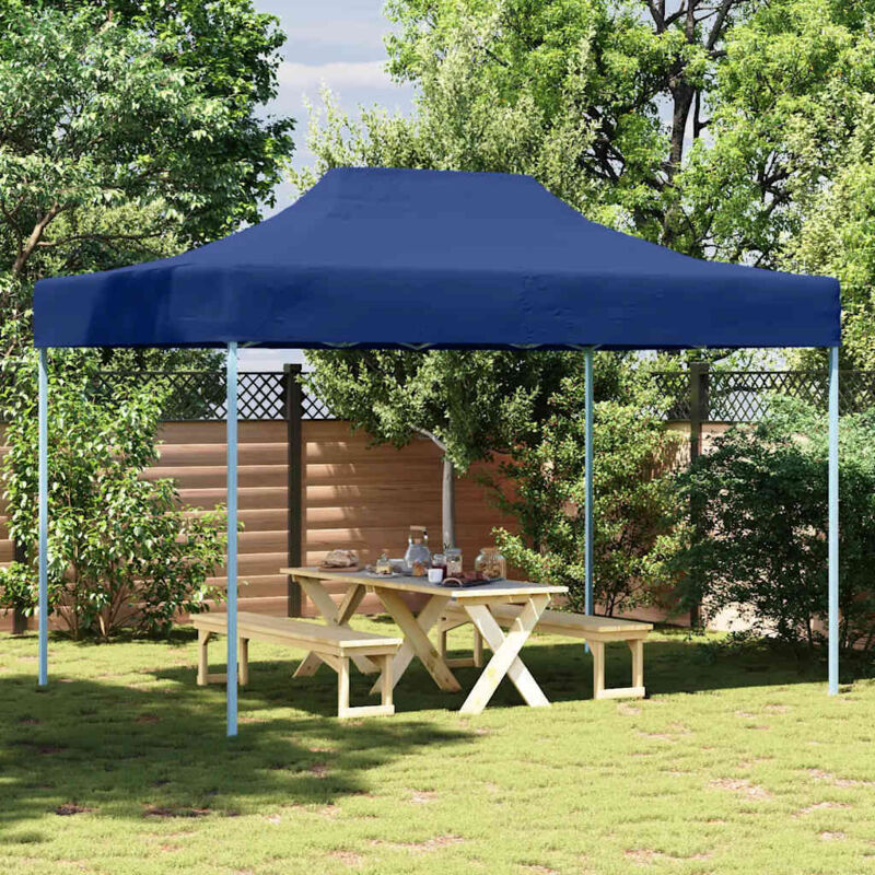 Prolenta Premium - inlife Tente de réception pliable professionnelle 3x4 m Acier Bleu
