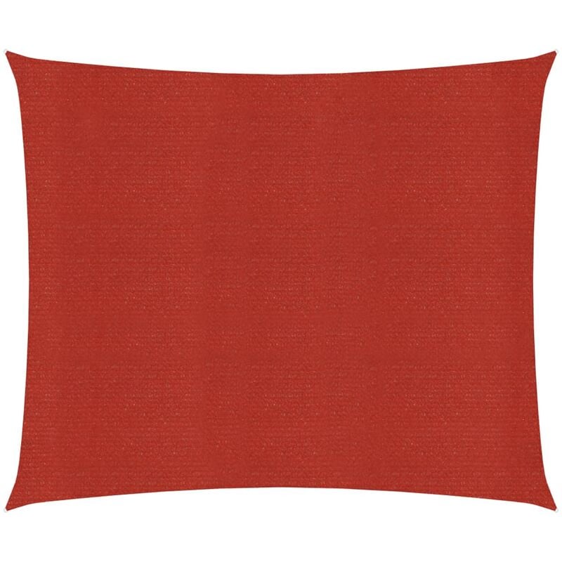 Furniture Limited - Vela Parasole 160 g/m² Rossa 3,6x3,6 m in