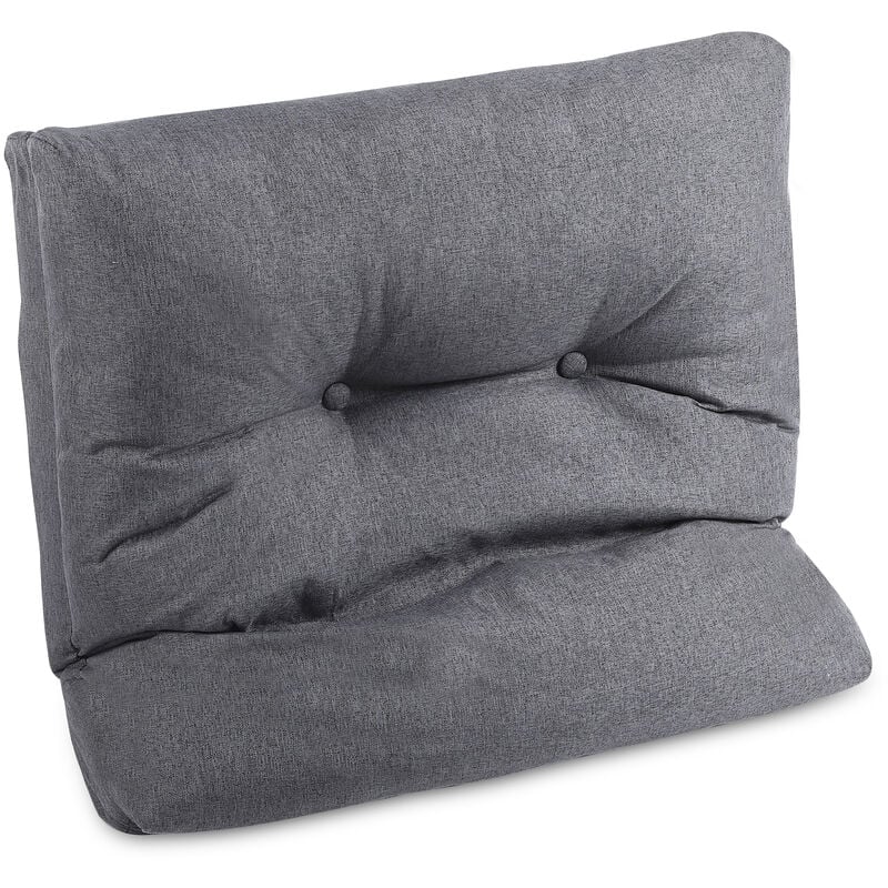 Back Rest Pillow Neck Lumbar Bed Support Chair Cushion 14 Adjustable Position - Grey - Furniture One