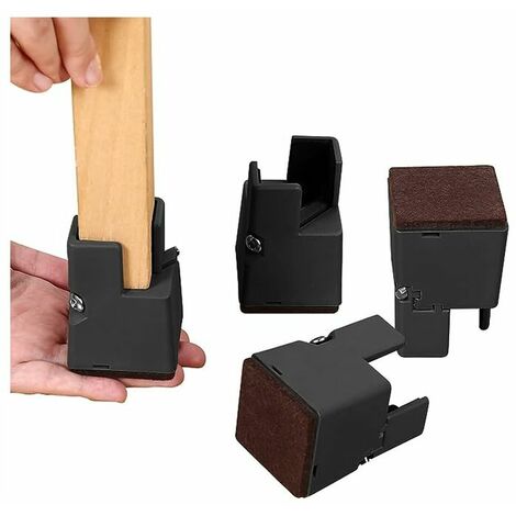 furniture risers, adjustable chair risers with screw clamp, heavy duty bed risers from