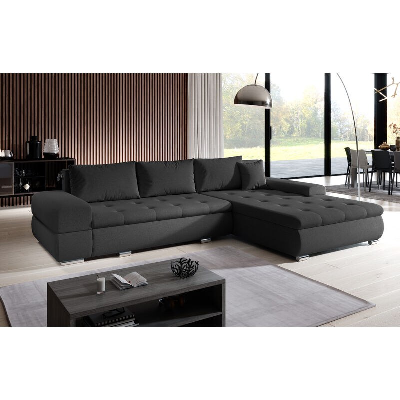 Arzo Eckcouch L-Form Sofa Schlafsofa Couch Schlaffunktion PR 96 - Furnix