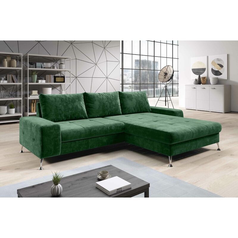 Sofa BOEVIO Eckcouch L-Form Couch Schlafsofa mit Schlaffunktion KR 14 - Furnix