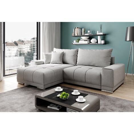 FURNIX Eckcouch MUSCHIO L-Form Sofa Couch mit Schlaffunktion Schlafsofa AL 13
