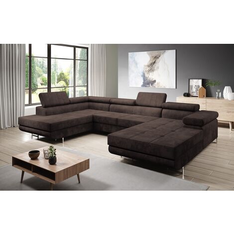 FURNIX Zante Couch Sofa Schlafsofa U-Form U-Sofa Schlaffunktion KR 06