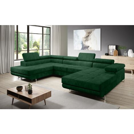 FURNIX Zante Couch Sofa Schlafsofa U-Form U-Sofa Schlaffunktion KR 19