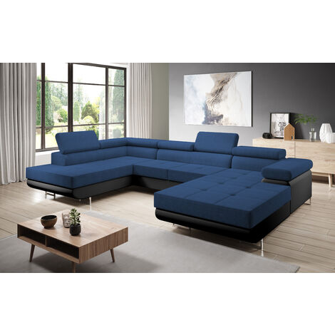 FURNIX Zante Couch Sofa Schlafsofa U-Form U-Sofa Schlaffunktion MA 1100+OR 80