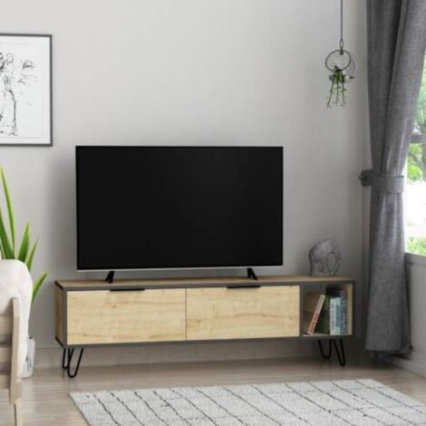 Furoki mueble tv color roble 150x50