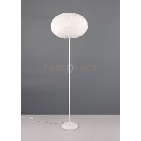 FURRY PIANTANA EFFETTO PIUMA BIANCA H. 154CM 1 LUE ATTACCO E27