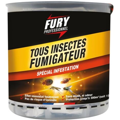 FURY - Fumigène insecticide tous insectes 300 m³