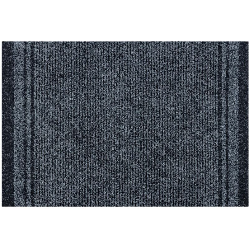 Rugsx - Fusabtreter MALAGA grau 2107 Grau und Silbertönen 66x270 cm