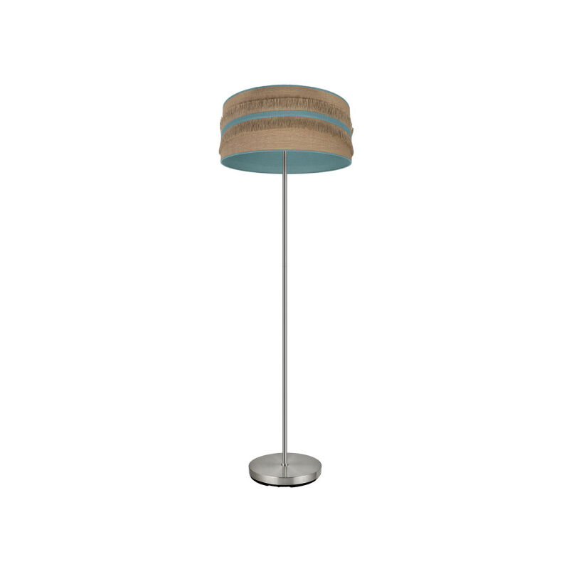 Fabrilamp - Boden Wohnzimmer Natalia 1xe27 Niquel/sac-türkis 164x40x40 Cm
