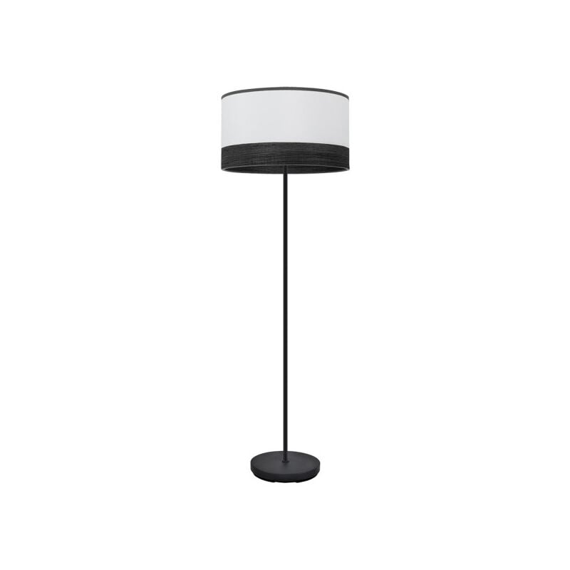 Fabrilamp - Olga 1xe27 Schwarz/weiß-schwarz-verrückt.schwarz 162x40x40 Cm Wohnzimmer Boden