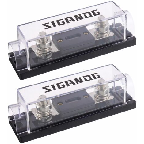 Fuse Holder 200 Amp 0/2/4 Gauge with 200A ANL Fuses for Car Truck DIY (Pack of 2)