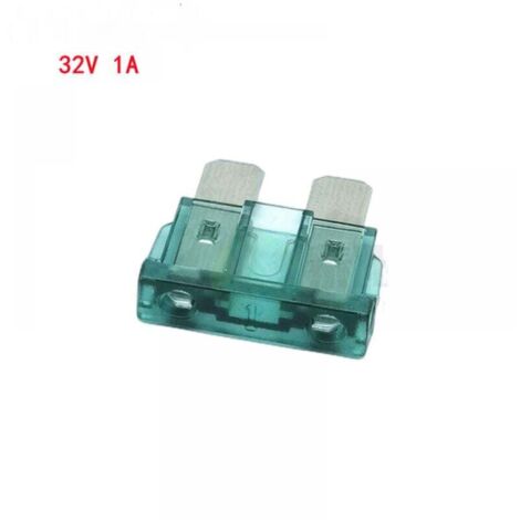 Fusibile a lama da 10 pezzi, fusibile a lama da 1 A per auto e barca, verde