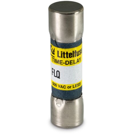 Fusibile cilindrico industriale, 10,3x38mm, 500V 5A, intervento ritardato, a norme UL-CSA - Littelfuse FLQ005