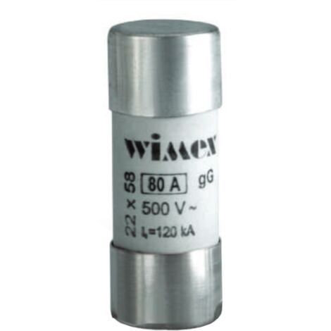 Fusibile cilindrico industriale CF, intervento ritardato, 22x58mm, 690V 16A, impiego gG - Wimex 5400316
