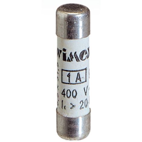 Fusibile cilindrico industriale CF, intervento ritardato, 8x32mm, 400V 12A, impiego gG - Wimex 5400012