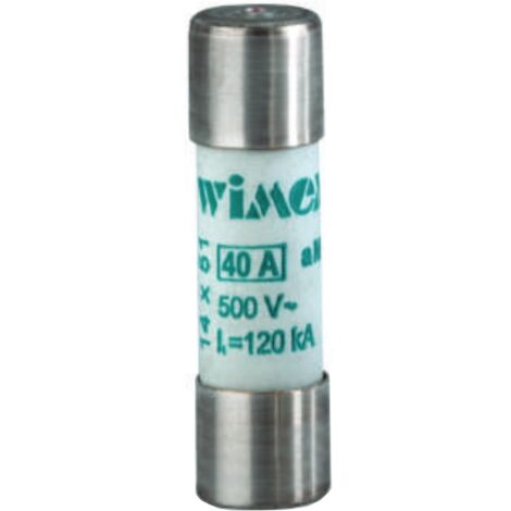 Fusibile cilindrico industriale CF, per correnti di spunto, 14x51mm, 500V 40A, impiego aM - Wimex 5400740
