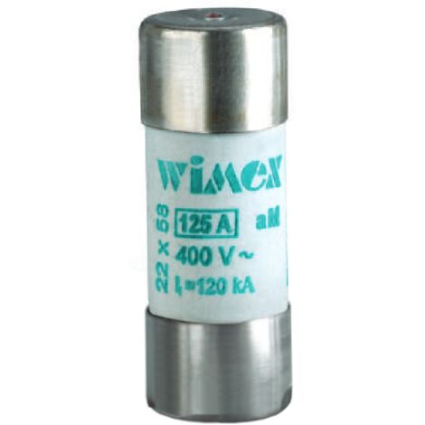 Fusibile Cilindrico industriali CF aM, Standard 22x58 mm,  80A, 500V
