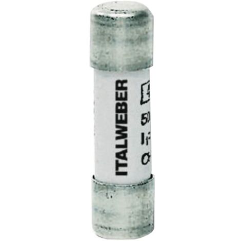 Fusibile cilindrico Italweber 10,3 x 38 mm CH10 gG 0,5A 500V 1421000