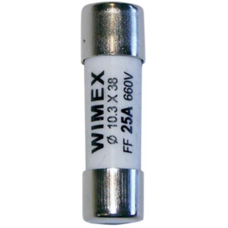 Fusibile cilindrico, super rapido, CF10 FF, 10,3x38mm, 660V 12A - Wimex 5403045