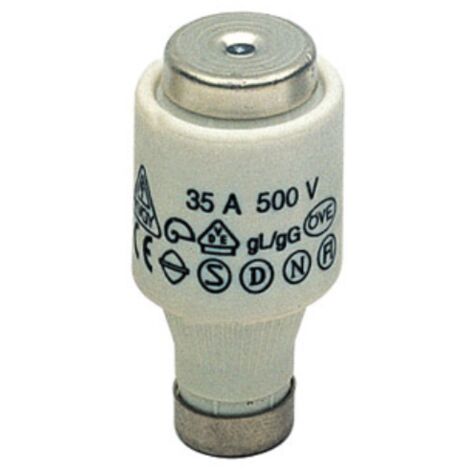 Fusibile D, DIII E33, intervento rapido, 28x50mm, 500V 50A, impiego F - Wimex 5300350