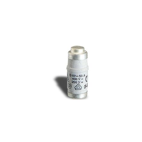 Fusibile D02 E18 20A 15×36 mm WIM5200220 per base portafusibili industriale