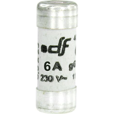 Fusibile domestico gF8,5x23 senza spia 6A
