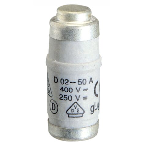 Fusibile Neo D, D02 E18, intervento ritardato, 15x36mm, 400V 63A, impiego gG - Wimex 5200263