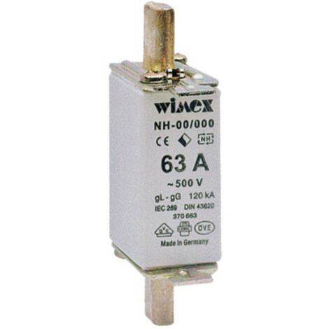 Fusibile NH000 GG 20A WIM5500020 a lama per distribuzione BT