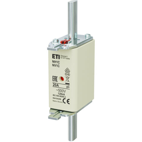 Fusibile - NH1C gG 20A/500V - lento