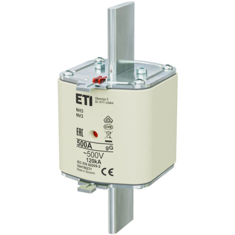 Fusibile - NH3 gG 500A/500V - lento