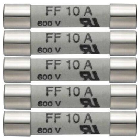 Fusibile testo 0590 0005 10A 600V confezione da 5