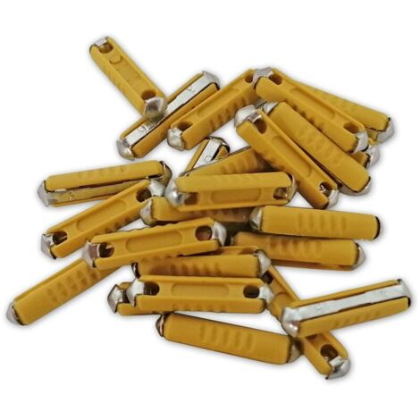 Fusibili in steatite da 16A, confezione da 25 fusibili – Protezione efficace per impianti elettrici – Dimensioni 25 x 6 mm