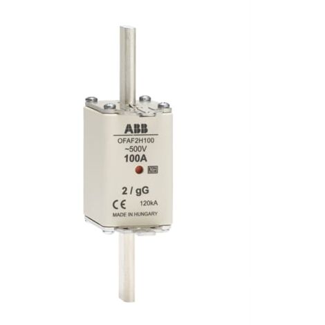 Fusible 100A ABB 150 x 40 x 72mm 500V ( Prix pour Boîte de 3 )