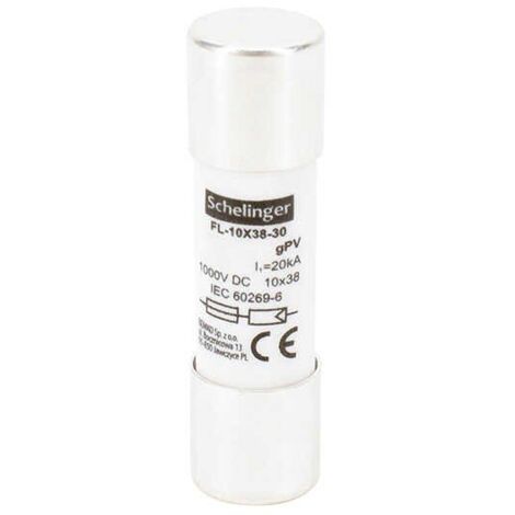 Fusible 10x38 32A VDC corriente continua instalación Solar