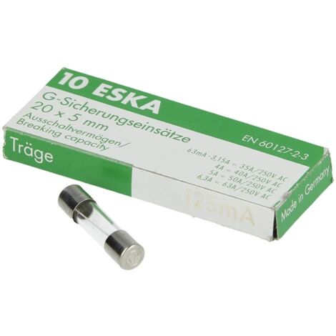 Fusible à action retardée 125mA 250V