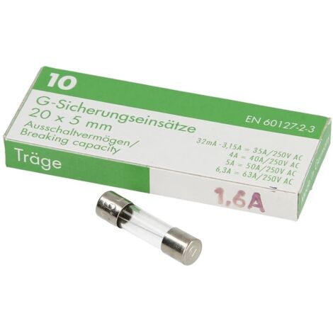 Fusible à action retardée 1,6A 250V