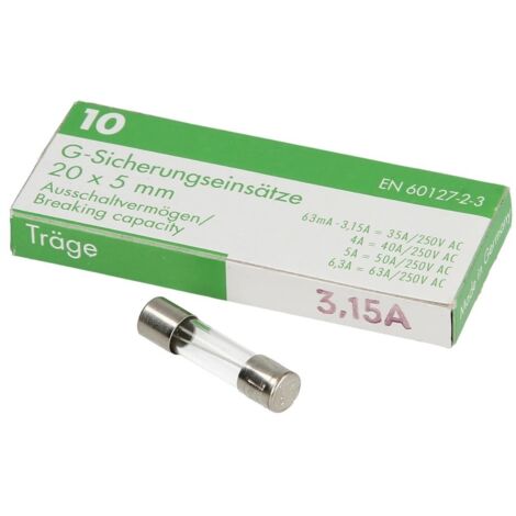 Fusible à action retardée 3,15A 250V