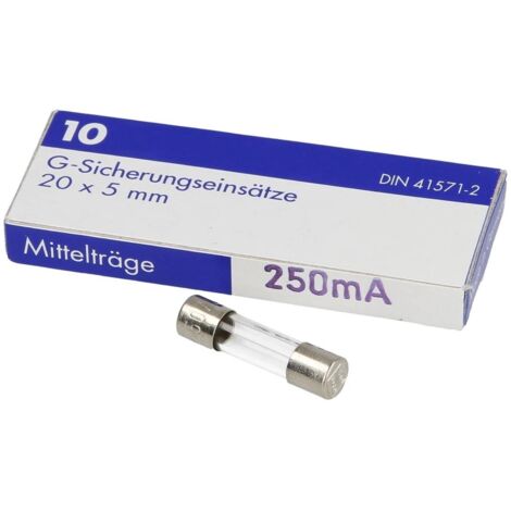 Fusible à action semi-retardée 250 mA 250V