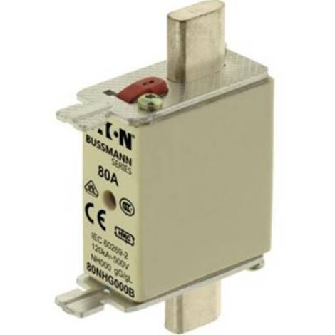 Fusible BS88 à pattes centrées 10A Eaton NH000 500V c.a., gG - gL ( Prix pour 1 )