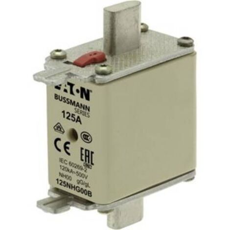 Fusible BS88 à pattes centrées 125A Eaton NH00 500V c.a., gG - gL ( Prix pour 1 )