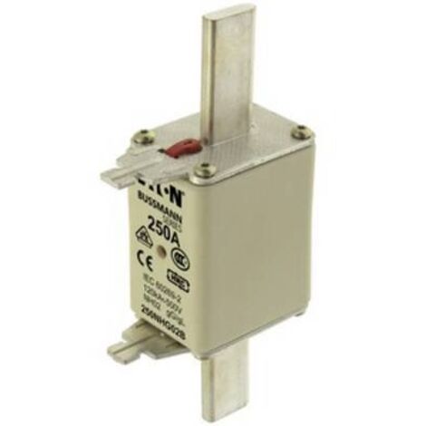 Fusible BS88 à pattes centrées 160A Eaton NH02 500V c.a., gG - gL ( Prix pour 1 )
