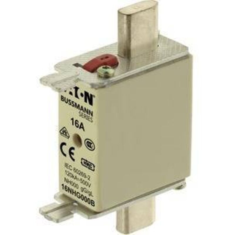 16NHG000B fusible nh avec afficheur de sécurité mécanique taille du fusible = 000 16 a 500 v 3 pc(s) - Eaton