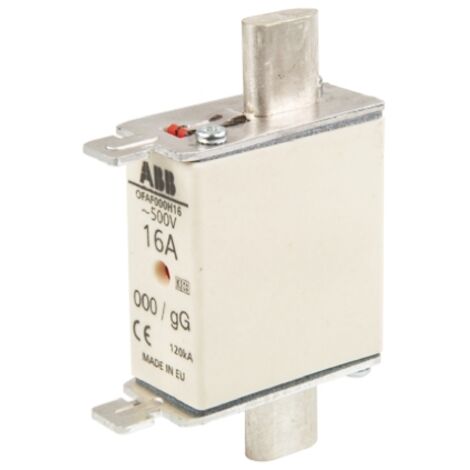 Fusible BS88 à pattes centrées 32A ABB NH000 500V, gG ( Prix pour 1 )