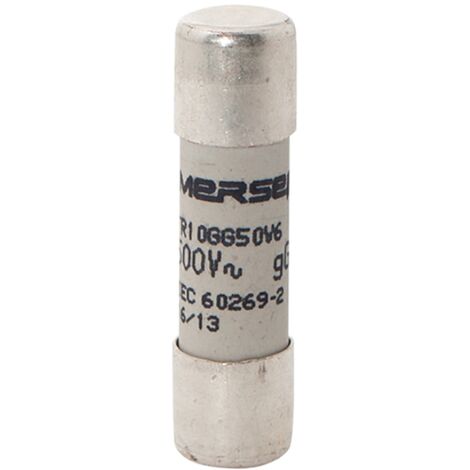 fusible cartouche - 10 x 38 - gg - 25a - 500v - boite de 10 - mersen e213099