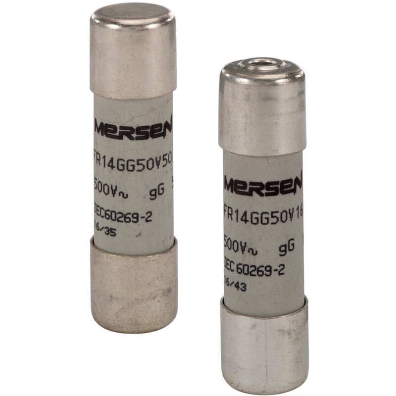 Fusible cartouche - 14 x 51 - gg - 4a - 500v - avec percuteur - lot de 1 Mersen h212067