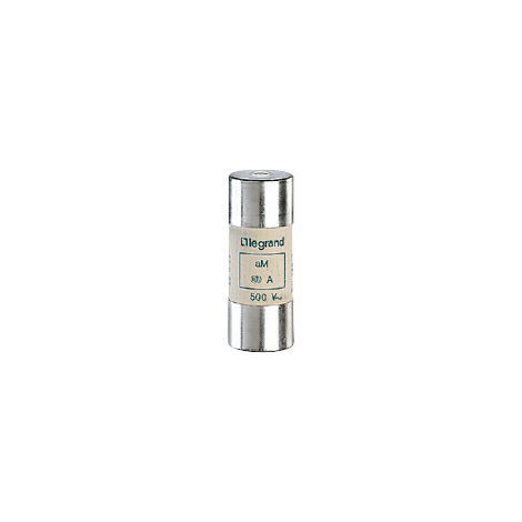 fusible cartouche cylindrique - 22 x 58 - 80 ampères - type am hpc - sans percuteur