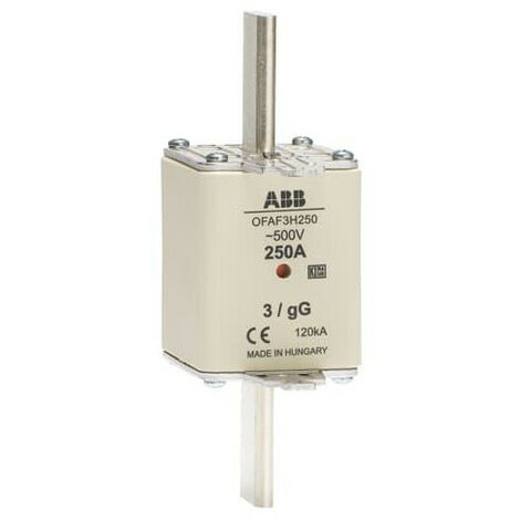 Fusible Couteau 250A GG Taille 3 500V 1SCA022627R6350 ABB 920609