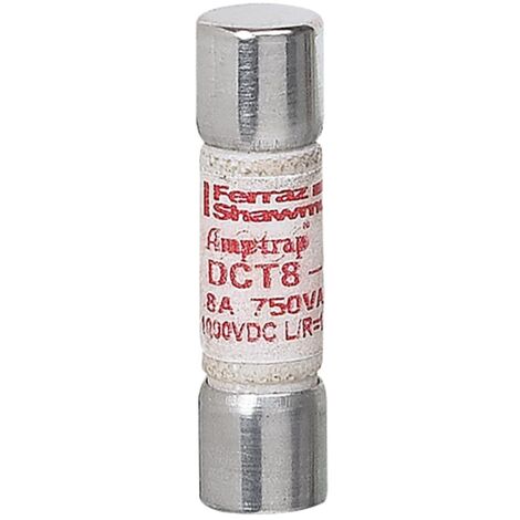 Fusible cylindrique 1000V 10x38mm gPV pour application photovoltaïque 10A LEGRAND 414627
